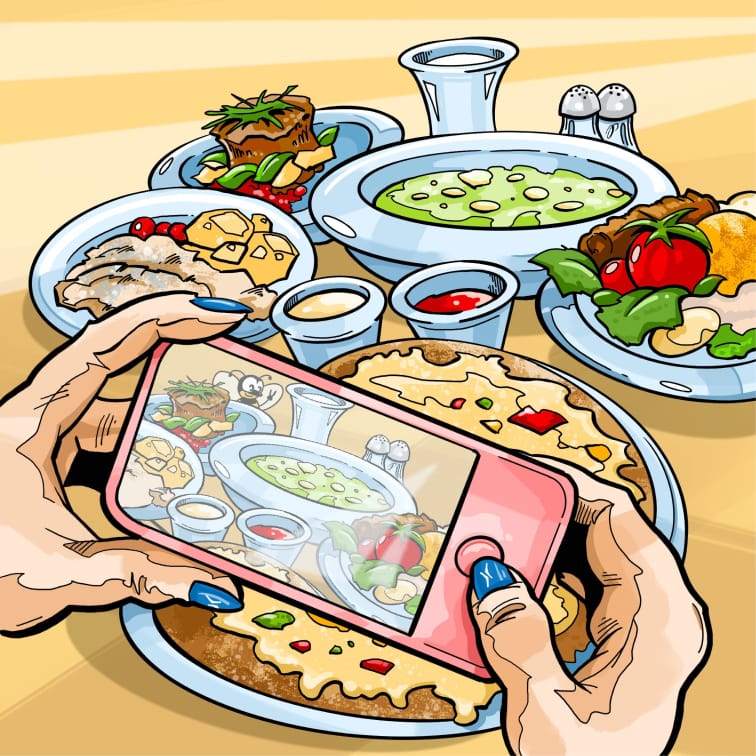 Snídaně i obědy v naší kantýně s výběrem z 9&nbsp;jídel.